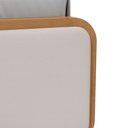 Ver imagem 5 de Cama Casal Loop Amêndoa Clean Tecido Corano Bege Lopas