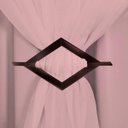 Ver imagem 2 de Cortina Decorativa Corta Luz Blackout com Voil para Sala ou Quarto 3,00M x 2,40M Rosa para Varão
