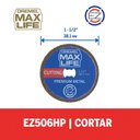 Ver imagem 4 de Disco de Corte de 38,1mm com Espessura de 1,1mm com Sistema Ez Lock Troca Rápida Ez506hp - 2615e506h