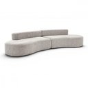 Ver imagem 2 de Sofá Haven 3 Lugares com Chaise Creme Poliéster Compactado Cazedis