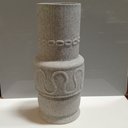 Ver imagem 3 de Vaso Decorativo Enfeite Casa Cerâmica 34x16x16cm Cinza