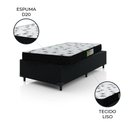 Ver imagem 7 de Cama Box Solteiro Colchão Espuma 88x188x50cm Polar Branco / Preto