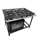Ver imagem 1 de Fogão 6 Bocas Cefaz com Forno Linha Gold Baixa Pressão CFZG-135