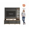 Home Rack com Painel para Tv Até55 Polegadas Chumbo/savana Copacabana Permobili - 4