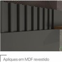 Ver imagem 2 de Home Rack com Painel para Tv Até55 Polegadas Chumbo/savana Copacabana Permobili