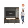 Home Rack com Painel para Tv Até55 Polegadas Chumbo/savana Copacabana Permobili - 4