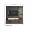 Home Rack com Painel para Tv Até55 Polegadas Chumbo/savana Copacabana Permobili - 3