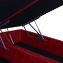Ver imagem 6 de Base Box Baú Casal Bipartido 138x188 Suede Vermelho
