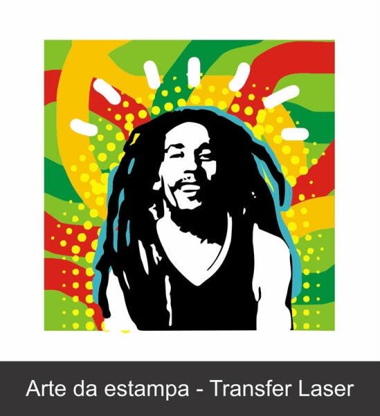 Abajur e Luminária de LED e Acrilíco - Reggae - Bob Marley - 3