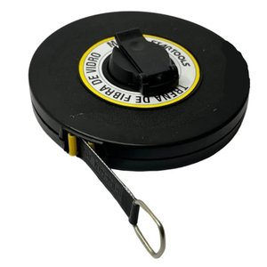 Trena Métrica 20m Fibra de Vidro - Preta