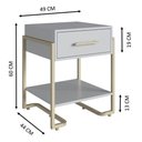 Ver imagem 6 de Jogo 4 Móveis para Quarto Closet Sapateira Cômoda Mesa de Cabeceira Industrial Arena Placa e Ponto