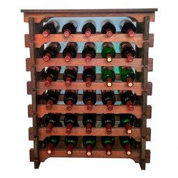 Adega Vinho Madeira 30 Garrafas Tipo Mesinha Imbuia C05 - 2