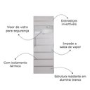 Ver imagem 3 de Porta para Sauna a Vapor de Alumínio Branco 0,70 X 1,99m - Sodramar