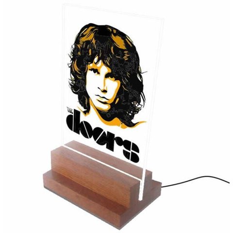 Abajur e Luminária de Led e Acrilíco - The Doors