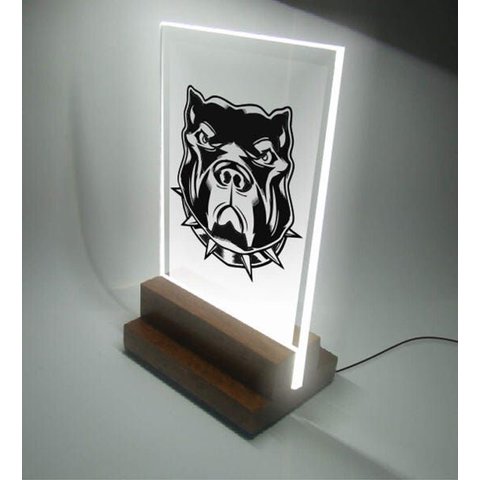 Abajur e Luminária Infantil Pet - Pitbull Bravo