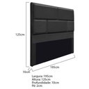 Ver imagem 5 de Cabeceira King Brick P02 195 cm Para Cama Box Suede Preto
