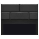 Ver imagem 6 de Cabeceira King Brick P02 195 cm Para Cama Box Suede Preto