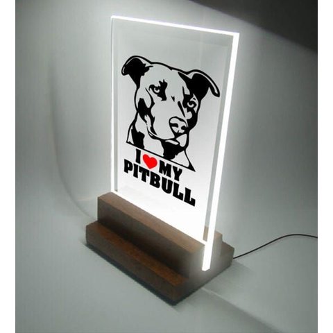 Abajur e Luminária Infantil Pet - Pitbull