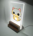 Ver imagem 1 de Abajur e Luminária Infantil Pet - Gatinho Curioso