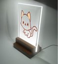 Ver imagem 1 de Abajur e Luminária Infantil Pet - Gatinho Esperto