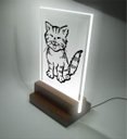 Ver imagem 1 de Abajur e Luminária Infantil Pet - Gatinho Feliz
