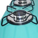 Ver imagem 3 de Cooktop Ultra Chama 5 Bocas Verde Água - Chamalux