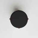 Ver mais imagens de Kit 2 Puffs Decorativos Eloah Redondo Assento Extra para Sala Quarto Suede Pufe com Pés de Madeira