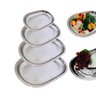 Jogo 4 Baixela Inox Travessa Oval Servir Mesa 28-30-35-40cm - 1