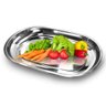 Jogo 4 Baixela Inox Travessa Oval Servir Mesa 28-30-35-40cm - 8