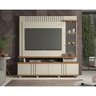 Home Rack com Painel para TV Até55 Polegadas Off White/Savana Copacabana Permobili - 1