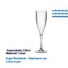 Kit 4 Taças 130ml Espumante Luxo de Policarbonato Resistente - 3