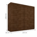 Ver imagem 3 de Guarda-Roupa Roupeiro Asteca Duas Portas de Correr Malbec