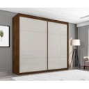 Ver imagem 5 de Guarda-Roupa Roupeiro Asteca Duas Portas de Correr Malbec Off-White