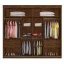 Ver imagem 4 de Guarda-Roupa Roupeiro Asteca Duas Portas de Correr Malbec Off-White