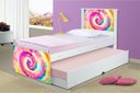 Ver imagem 5 de Cama Solteiro Tie Dye com Auxiliar e Colchões