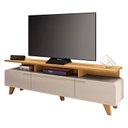 Ver imagem 3 de Rack Bancada Essenza e Painel Link 2.0 com Mesa de Centro Sky Off White Cinamomo – Hb Móveis