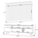 Ver imagem 6 de Rack Bancada Essenza e Painel Link 2.0 com Mesa de Centro Sky Off White Cinamomo – Hb Móveis