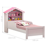 Cama Infantil Casinha Menina com Colchão - 2