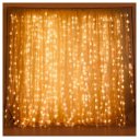 Ver imagem 1 de Cascata Fio de Fada 600 Lâmpadas Cordão Luz Led Amarelo 3x3metros 220v