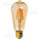 Ver imagem 1 de Lâmpada Bulbo Filamento Vintage Led St64 4w 3000k Aaatop