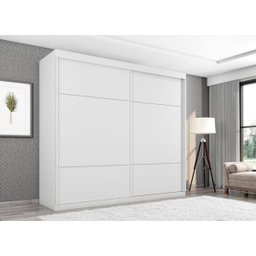 Guarda-Roupa Roupeiro Asteca Duas Portas de Correr Branco - 5 Guarda-Roupa Roupeiro Asteca Duas Portas de Correr Branco - 5