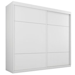 Guarda-Roupa Roupeiro Asteca Duas Portas de Correr Branco - 2 Guarda-Roupa Roupeiro Asteca Duas Portas de Correr Branco - 2