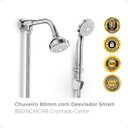Ver imagem 2 de Chuveiro 80mm com Desviador Smart B5015cmcrb Cromado Celite