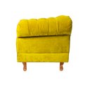 Ver imagem 3 de Duas Poltronas Chesterfield Capitone Suede Amarelo Decorativa / Sala, Tv, Estar, Recepção