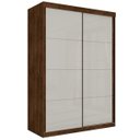 Ver imagem 2 de Guarda-Roupa Roupeiro Trevor Solteiro Duas Portas Correr Malbec Off-White