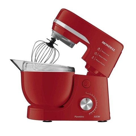 Batedeira Planetária Bp03r, 12 Velocidades, 500w - Mondial 220v