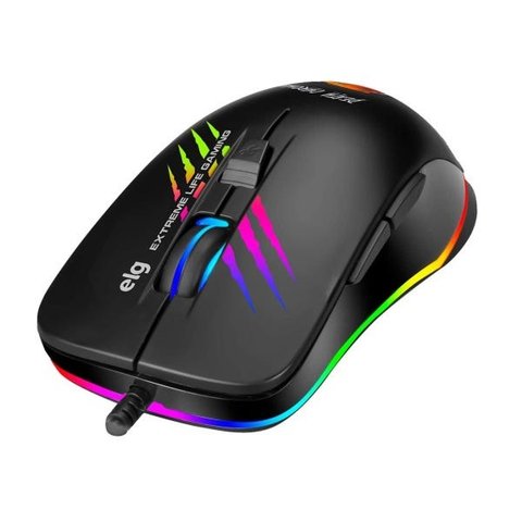 Mouse Gamer Death Chroma Alta Precisão 4800dpi 6 Botões ELG