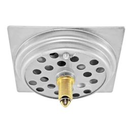 Ralo Click Inteligente Up Aço Inox Quadrado Para Banheiro ou Cozinha  10 cm - Bognar - 4