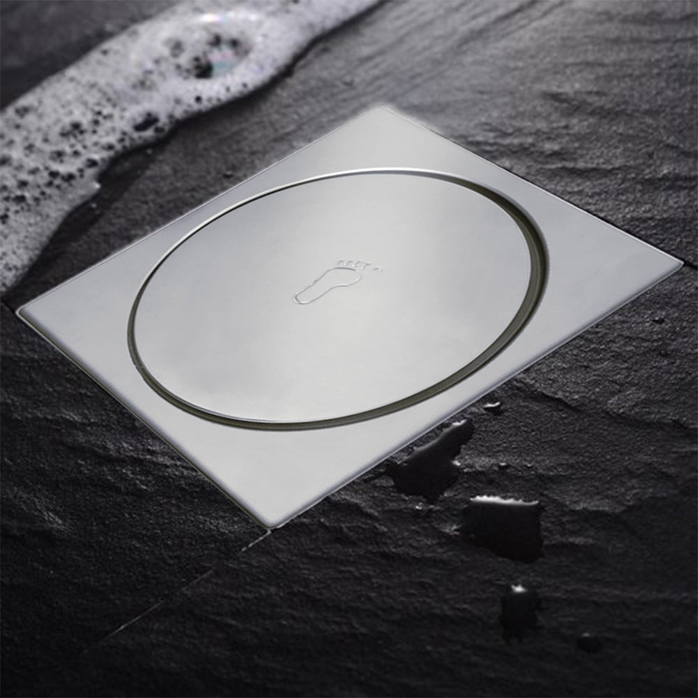 Ralo Click Inteligente Up Aço Inox Quadrado Para Banheiro ou Cozinha  10 cm - Bognar - 6