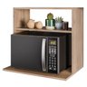 Suporte Duplo Micro-ondas Forno Elétrico Prateleira Cozinha Luara Freijó - 1